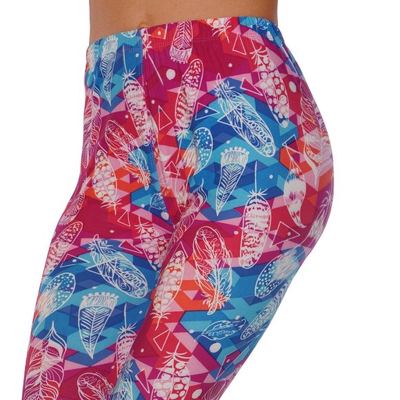 Casual Leggings super soft and comfortable with elastic waist band PL203 Pink - Picture 4 of 5